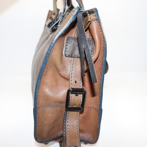 Chloé Paddington East/West Satchel Brown Leather Heavy Chunky Style - Picture 4 of 8